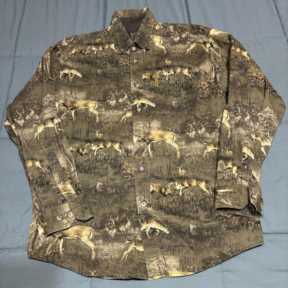 North‎ River Outfitters Deer Hunting all over print Outdoors Long Sleeve - Picture 1 of 10